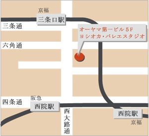 スタジオ周辺マップ